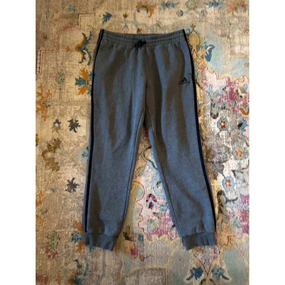 Adidas Fleece Joggers Heather Grey Large